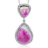 Color Pendant in 18k Gold with Diamonds