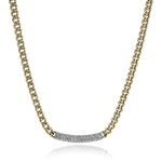 Necklace in 18k Gold with Diamonds