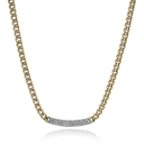 Necklace in 18k Gold with Diamonds