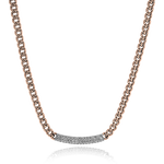 Necklace in 18k Gold with Diamonds