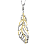Pendant in 18k Gold with Diamonds