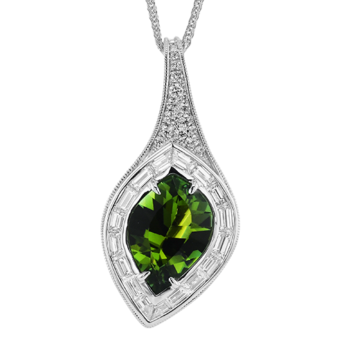 Color Pendant in 18k Gold with Diamonds