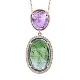Color Pendant in 18k Gold with Diamonds