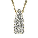 Pendant in 18k Gold with Diamonds