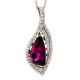 Color Pendant in 18k Gold with Diamonds
