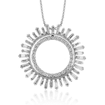 Pendant in 18k Gold with Diamonds
