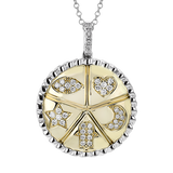 Pendant in 18k Gold with Diamonds