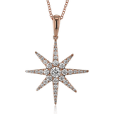 Pendant in 18k Gold with Diamonds