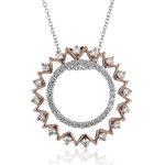 Pendant in 18k Gold with Diamonds