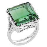 Color Ring in 18k Gold with Diamonds