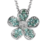 Color Pendant in 18k Gold with Diamonds