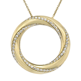 Pendant in 18k Gold with Diamonds