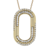 Pendant in 18k Gold with Diamonds