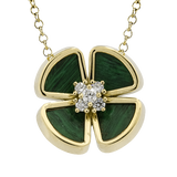 Color Pendant in 18k Gold with Diamonds