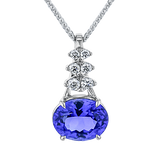 Color Pendant in 18k Gold with Diamonds