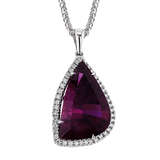 Color Pendant in 18k Gold with Diamonds