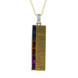 Color Pendant in 18k Gold with Diamonds