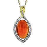 Color Pendant in 18k Gold with Diamonds