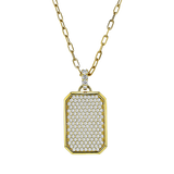 Gent Necklace in 18k Gold with Diamonds