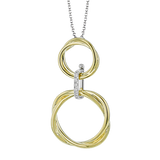 Pendant in 18k Gold with Diamonds
