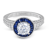 Engagement Ring in 18k Gold with Diamonds