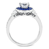 Engagement Ring in 18k Gold with Diamonds