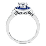 Engagement Ring in 18k Gold with Diamonds