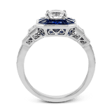 Engagement Ring in 18k Gold with Diamonds