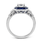 Engagement Ring in 18k Gold with Diamonds