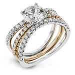 Wedding Set in 18k Gold with Diamonds