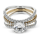 Wedding Set in 18k Gold with Diamonds