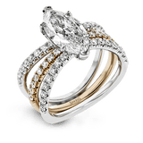 Wedding Set in 18k Gold with Diamonds