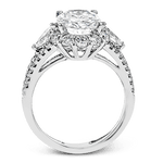 Engagement Ring in 18k Gold with Diamonds