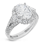 Engagement Ring in 18k Gold with Diamonds