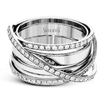 Right Hand Ring in 18k Gold with Diamonds