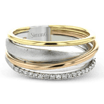 Right Hand Ring in 18k Gold with Diamonds