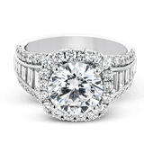 Engagement Ring in 18k Gold with Diamonds