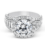 Engagement Ring in 18k Gold with Diamonds