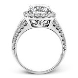 Engagement Ring in 18k Gold with Diamonds
