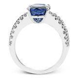 Color Ring in 18k Gold with Diamonds