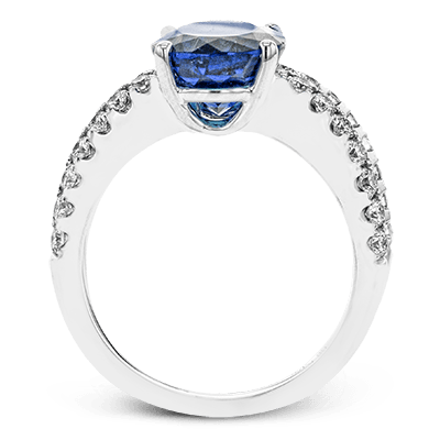 Color Ring in 18k Gold with Diamonds