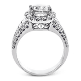 Engagement Ring in 18k Gold with Diamonds