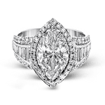 Engagement Ring in 18k Gold with Diamonds