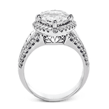 Engagement Ring in 18k Gold with Diamonds