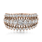 Anniversary Ring in 18k Gold with Diamonds