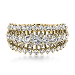 Anniversary Ring in 18k Gold with Diamonds