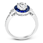 Engagement Ring in 18k Gold with Diamonds