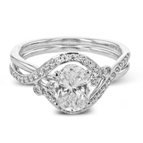 Engagement Ring in 18k Gold with Diamonds