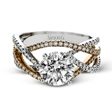 Engagement Ring in 18k Gold with Diamonds