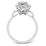 Engagement Ring in 18k Gold with Diamonds